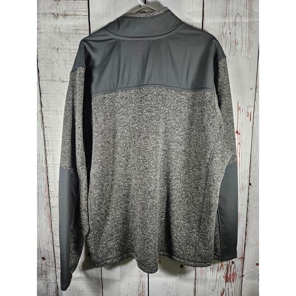 Eddie Bauer Long Sleeve Quarter Zip‎ Pullover Sweater Heather Grey Mens Size 2XL - Picture 5 of 6